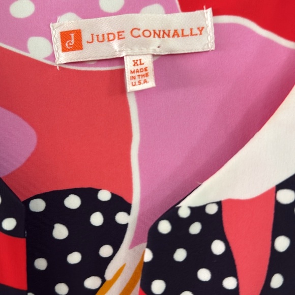 Jude Connally Red and Pink Polka Dot Dress - Picture 2 of 3